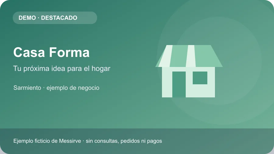 Anuncio ilustrativo de Casa Forma